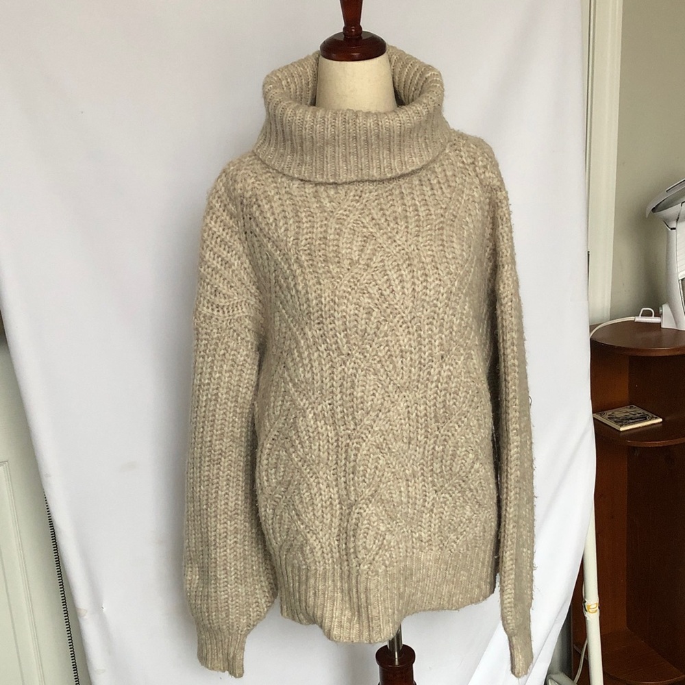 a new day Beige Cowl Neck Sweater
